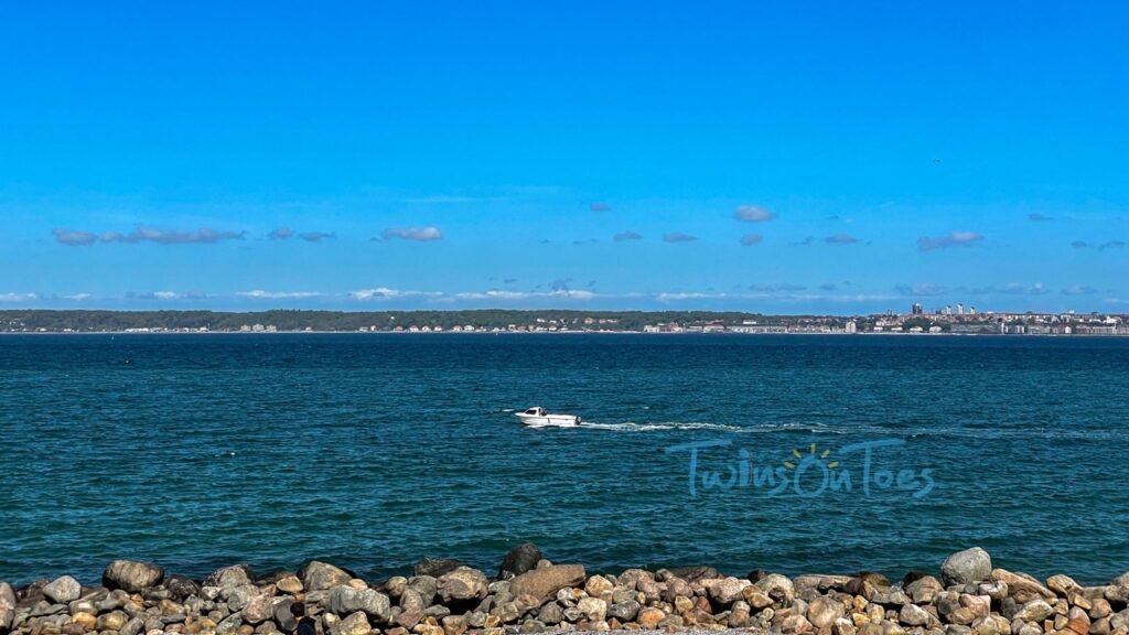 Helsingor Denmark and Helsingborg Sweden