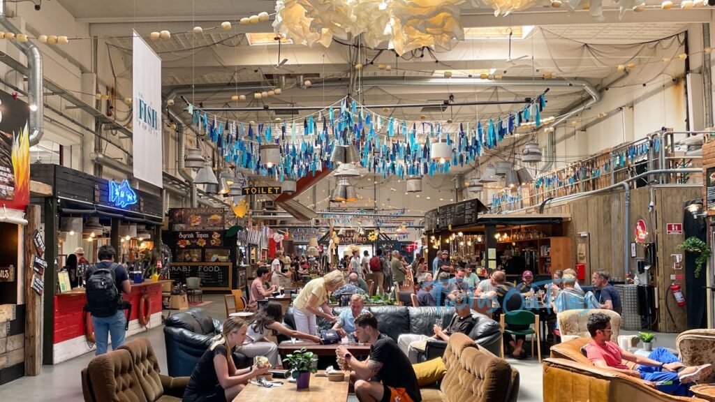 The street food market in Helsingør