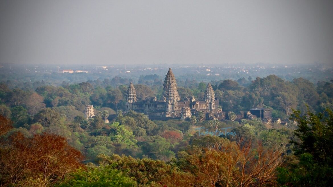 Aerial view of Angkor Wat, Cambodia