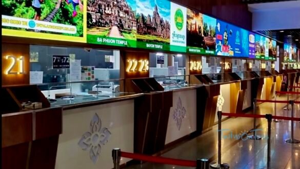 Angkor Wat entry ticket counters, Siem Reap