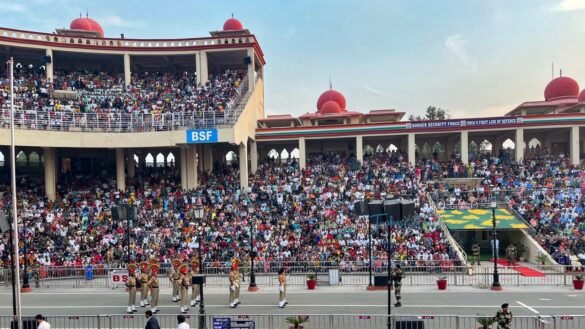 Attari Wagah border retreat ceremony