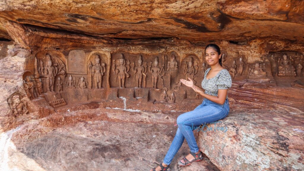 badami hidden cave temple 1 - TwinsOnToes Badami hidden cave #5