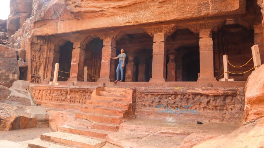 cave temple 1 badami 1 - TwinsOnToes Rock cut cave temples of Badami - cave 1