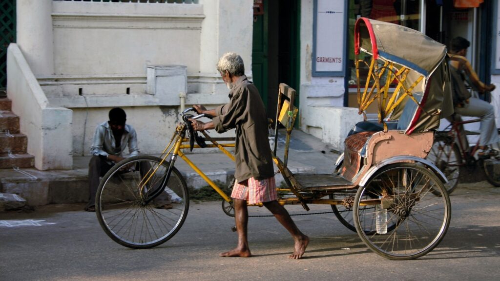 cycle rickshaw in India