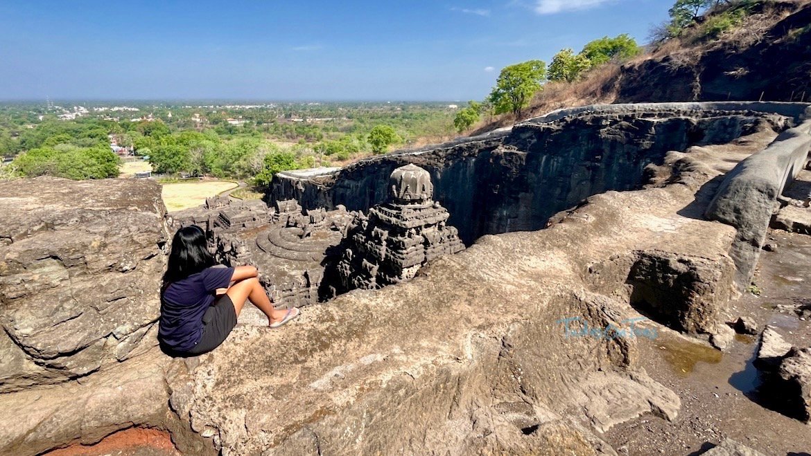 Ellora cave 16 or Kailasha temple - view from the top
