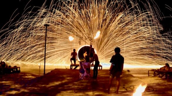 Fire show at Koh Phi Phi Island, Thailand