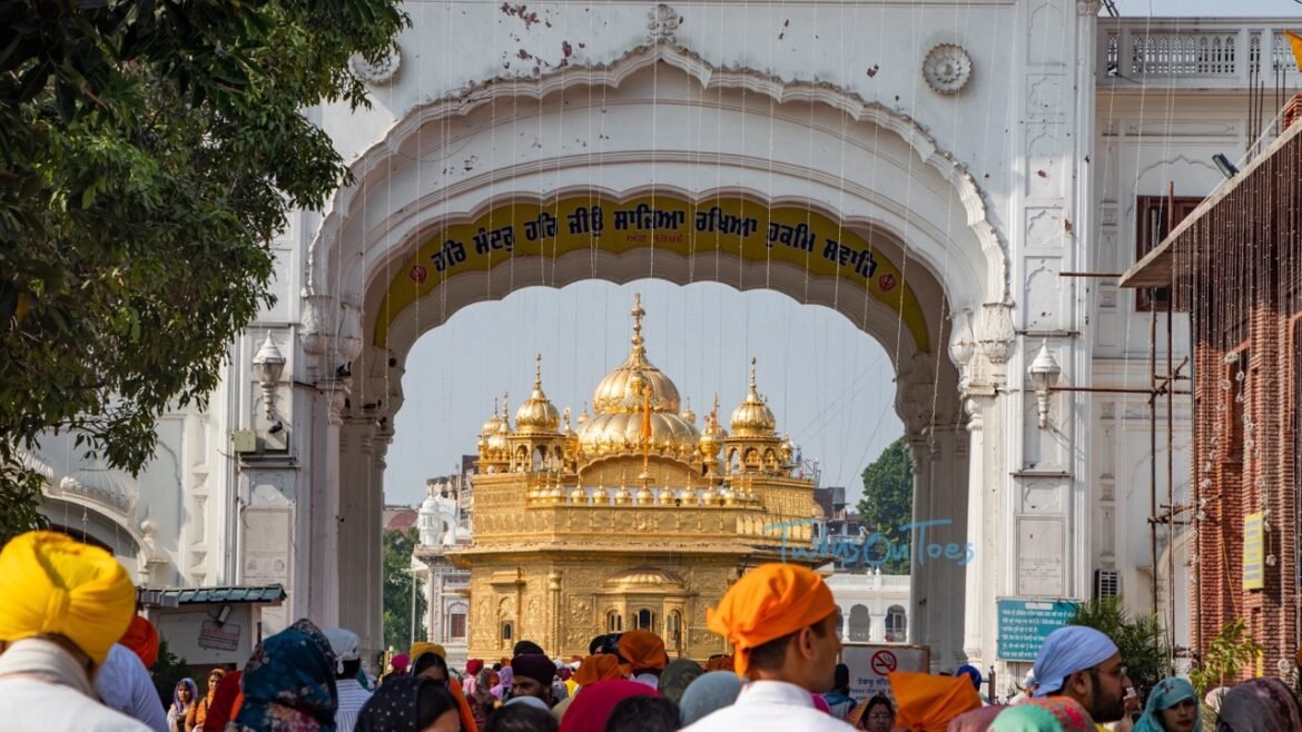The Golden Temple at Amritsar, Punjab