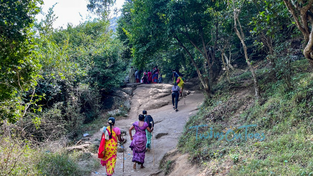 sloppy terrain of sathuragiri hike