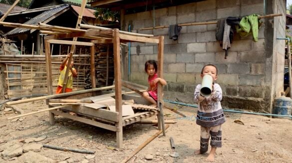 Kids playing in the villages