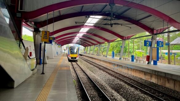 KTM Komuter trains in Kuala Lumpur
