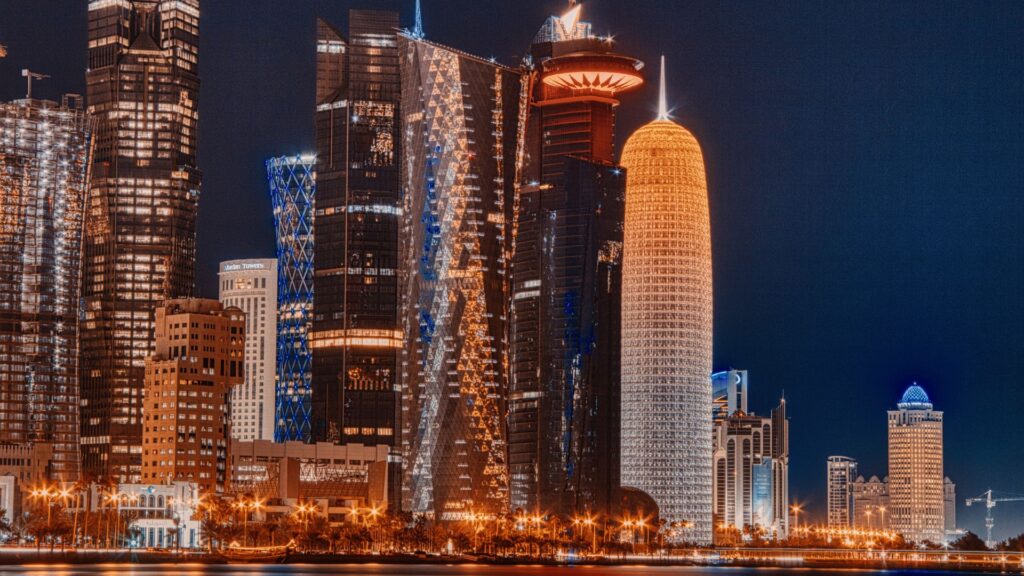 Qatar nightlife - doha corniche